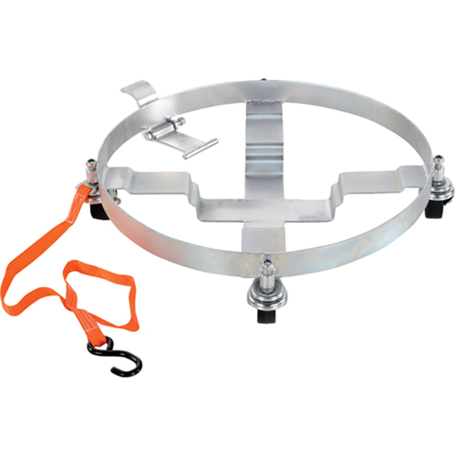 Chariots &agrave; inclinaison pour baril, Acier, Capacit&eacute;e 900 lb, Diam&egrave;tre 23-1/2", Roue en Caoutchouc rigide Ottawa Fastener Supply