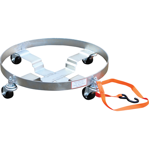 Chariots &agrave; &eacute;tages multiples pour baril, Acier, Capacit&eacute;e 900 lb, Diam&egrave;tre 23-1/2", Roue en Caoutchouc Ottawa Fastener Supply