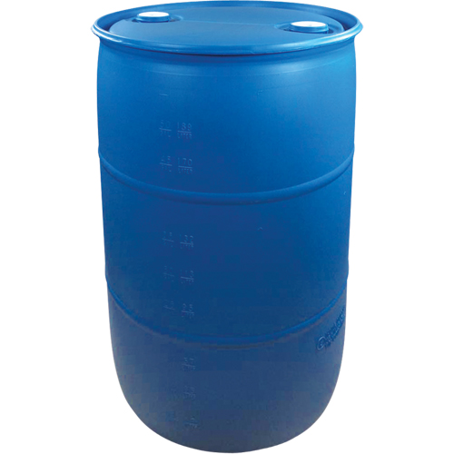 Polyethylene Drums, 55 US gal (45 imp. gal.), Closed Top, Blue Ottawa Fastener Supply