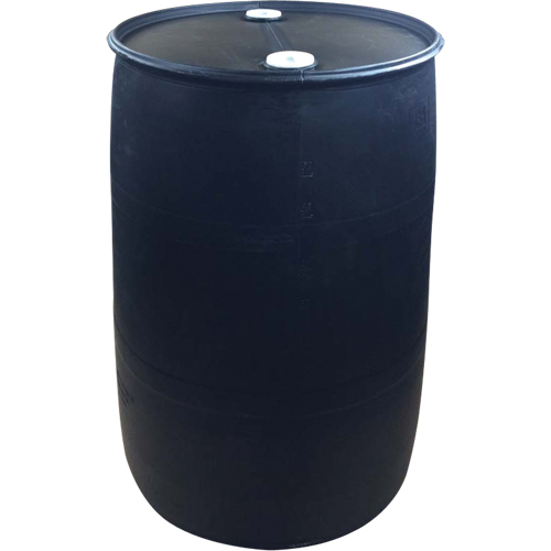 Polyethylene Drums, 55 US gal (45 imp. gal.), Closed Top, Black Ottawa Fastener Supply