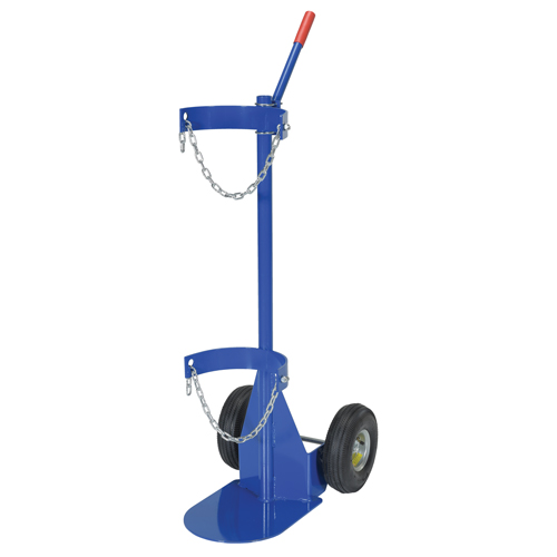 Chariot pour bouteille de gaz, Roues Pneumatique, Base de 12" la x 15-1/2" lo, 500 lb Ottawa Fastener Supply