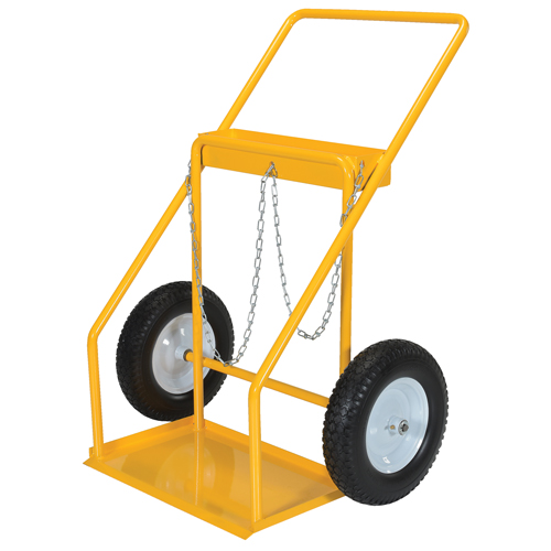 Chariot pour bouteille de gaz, Roues Caoutchouc, Base de 22" la x 14-1/8" lo, 250 lb Ottawa Fastener Supply