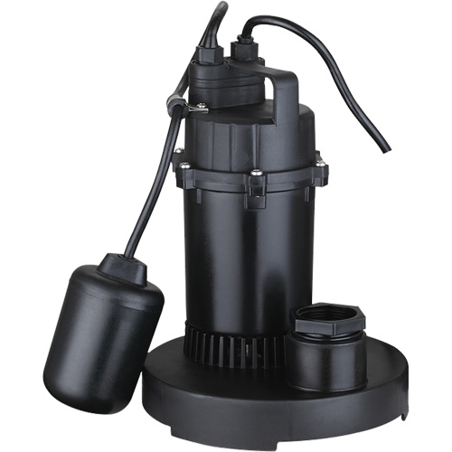 Thermoplastic Submersible Sump Pump, 2560 GPH, 115 V, 4.6 A, 1/3 HP Ottawa Fastener Supply