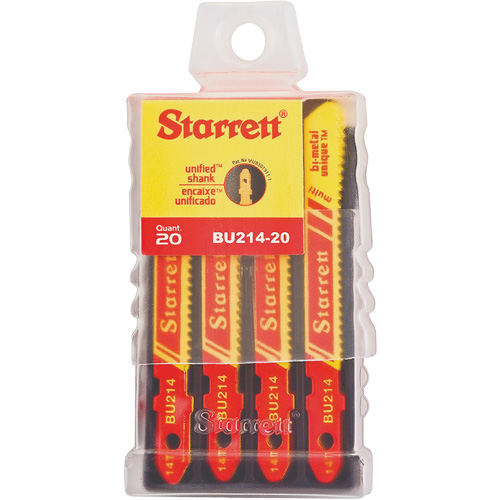 Lames pour scie sauteuse Unified Shank, Bim&eacute;tal, 2" lo, 14 dents par pouce Ottawa Fastener Supply