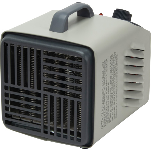 Personal Metal Shop Heater with Thermostat, Fan, Electric Ottawa Fastener Supply