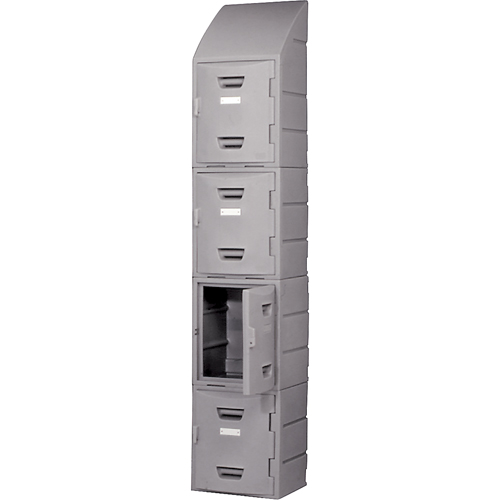 Locker, 15" x 15" x 18", Grey, Assembled Ottawa Fastener Supply