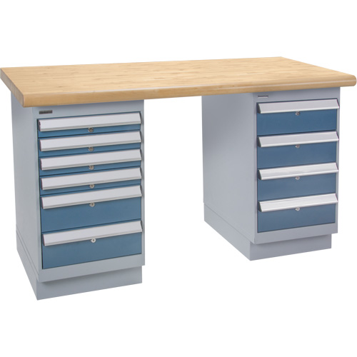 Heavy-Duty Workbench, Dual Drawers, 1500 lbs. Cap., 72" W x 36" D, 34" H Ottawa Fastener Supply