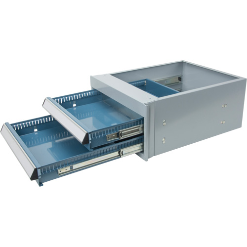 &eacute;tabli &agrave; deux tiroirs, Acier, 18" la x 21" p x 9" h Ottawa Fastener Supply