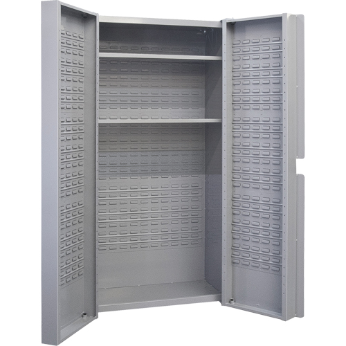 Deep Door Combination Cabinet, 38" W x 24" D x 72" H, Grey Ottawa Fastener Supply