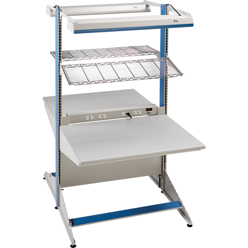 Arlink Preconfigured Workstation, 60" W x 56" D x 84" H, Double Sided Starter Ottawa Fastener Supply