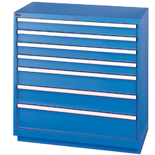 Armoires de rangement avec tiroirs, 7 tiroirs, 40-1/4" la x 22-1/2" p x 41-3/4" h, Bleu brillant Ottawa Fastener Supply