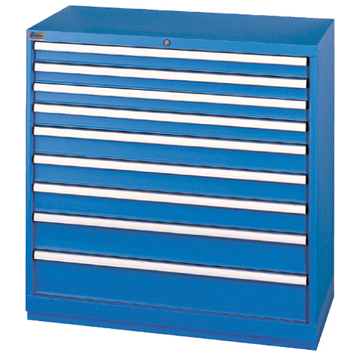 Armoires de rangement avec tiroirs, 9 tiroirs, 40-1/4" la x 22-1/2" p x 41-3/4" h, Bleu brillant Ottawa Fastener Supply