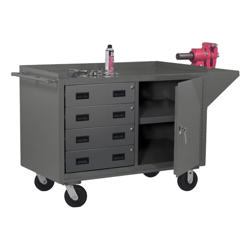 Mobile Workbench Cabinet, Steel Surface Ottawa Fastener Supply
