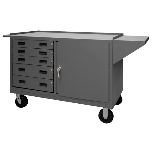 Mobile Workbench Cabinet, Steel Surface Ottawa Fastener Supply
