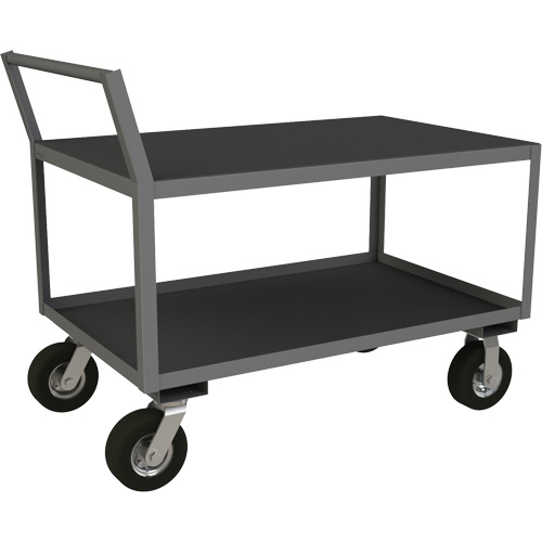 Low Profile Instrument Cart, 2 Tiers, 24-1/4" W x 51" D x 40-15/16" H, 1200 lbs. Cap. Ottawa Fastener Supply