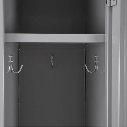 Clean Line Lockers, 3 -tier, Bank of 4, 48" x 18" x 76", Steel, Charcoal, Rivet (Assembled) Ottawa Fastener Supply