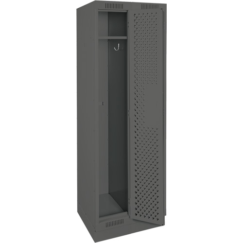 Casiers Clean Line, Bloc de 2, 24" x 15" x 76", Acier, Charbon, Rivet (assembl&eacute;), Perfor&eacute; Ottawa Fastener Supply