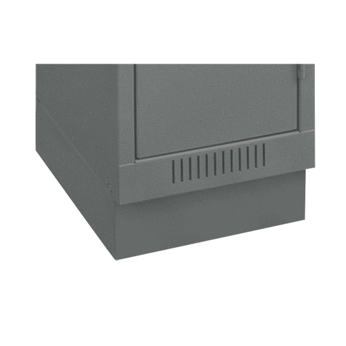 Clean Line Economy Lockers Recessed Base, 4 Banks, 4" H x 48" W x 18" D, Steel Ottawa Fastener Supply