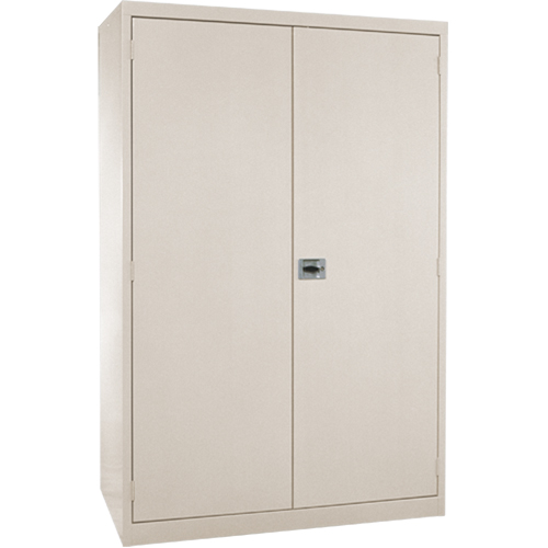 Deep Hi-Boy Storage Cabinet, Steel, 4 Shelves, 72" H x 36" W x 24" D, Beige Ottawa Fastener Supply
