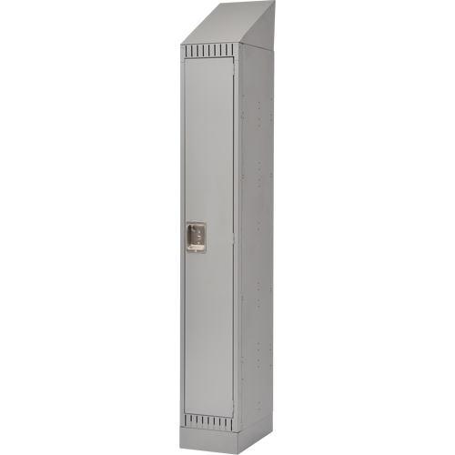 Lockers, 12" x 18" x 86", Steel, Grey, Knocked Down Ottawa Fastener Supply