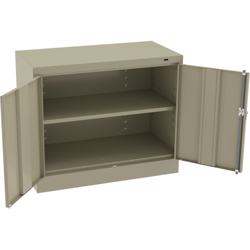 Standard Desk-High Cabinet, Steel, 30" H x 36" W x 18" D, Beige Ottawa Fastener Supply