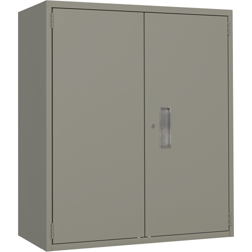 Lo-Boy Storage Cabinet, Steel, 2 Shelves, 40" H x 36" W x 18" D, Grey Ottawa Fastener Supply