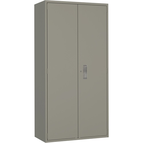 Hi-Boy Storage Cabinet, Steel, 4 Shelves, 72" H x 36" W x 18" D, Grey Ottawa Fastener Supply