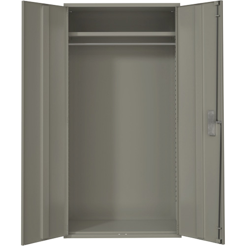 Armoire garde-robe, Acier, 36" la x 18" p x 72" h, Gris Ottawa Fastener Supply