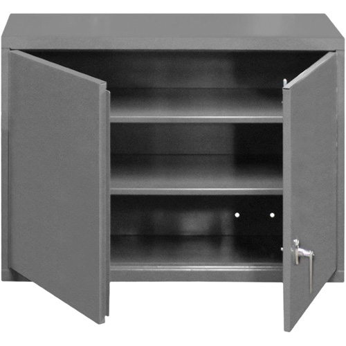 Armoire murale, 27" h x 29-7/8" la x 13-11/16" p, 2 tablettes, Acier, Gris Ottawa Fastener Supply