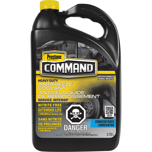 Liquide de refroidissement/antigel concentr&eacute; sans nitrate robuste longue dur&eacute;e pour service lourd Command, 3,78 L, Cruche Ottawa Fastener Supply
