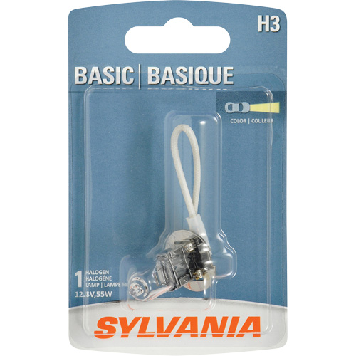 H3 Basic Headlight Bulb, Halogen, 45 W, Off White Ottawa Fastener Supply