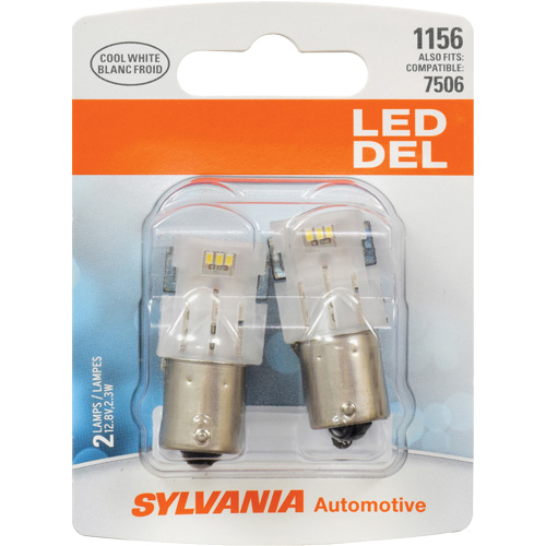 1156 Mini Automotive Bulb, LED, 12.8 W/2.3 W, White Ottawa Fastener Supply