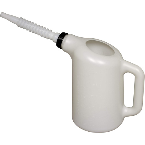 Oil Dispenser with White Spout, Plastic, 6 qt Capacity Ottawa Fastener Supply
