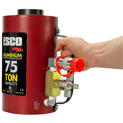 Heavy-Duty Hydraulic Cylinder, 6" Stroke, 75 Ton(s) Capacity, 10000 PSI Ottawa Fastener Supply