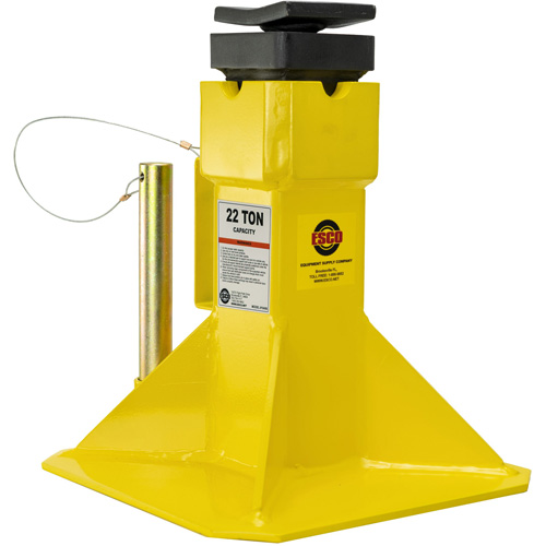 Jack Stands with Adjustable Screw Top Saddle, Locking Pin, 15-1/2" - 20-1/2" H Ottawa Fastener Supply