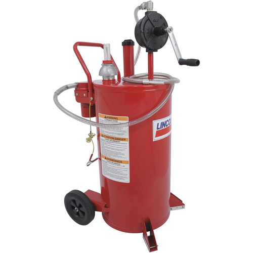 25-Gallon Steel Fuel Caddy with 2-Way Rotary Pump & Filter Ottawa Fastener Supply