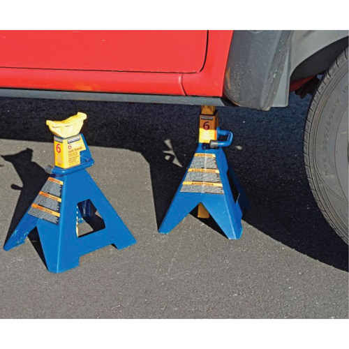 Jack Stand, Locking Handle/Ratchet, 6 tons Capacity, 25-1/4" H Ottawa Fastener Supply