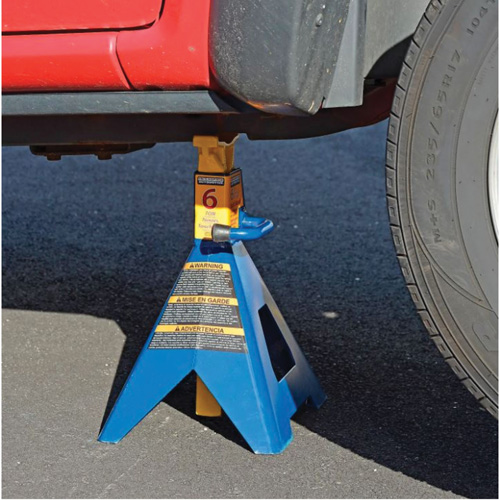 Jack Stand, Locking Handle/Ratchet, 6 tons Capacity, 25-1/4" H Ottawa Fastener Supply
