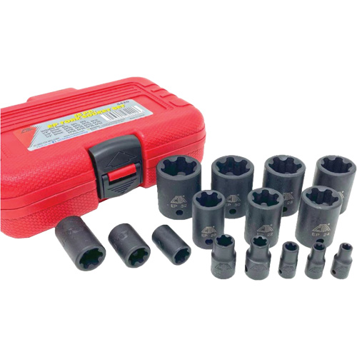 EP "Star" Plus Socket Set, 15 Pieces, 1/4"/3/8"/1/2" Drive Size Ottawa Fastener Supply