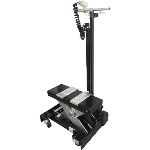 Low Profile Floor Service Jack, 12 Ton(s) Capacity, 7-1/2" Lowered, 15" Raised, Air Hydraulic Ottawa Fastener Supply