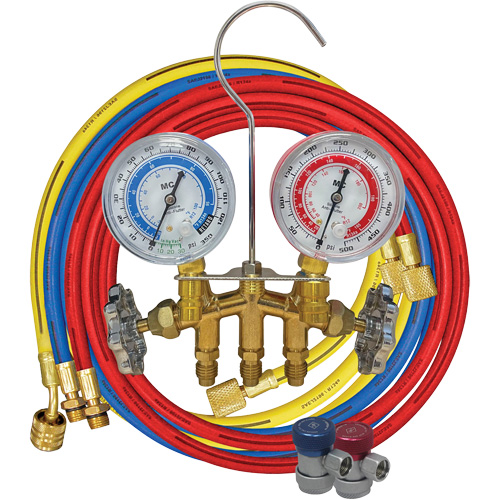 R134A 2-Way Brass Manifold Gauge Set Ottawa Fastener Supply