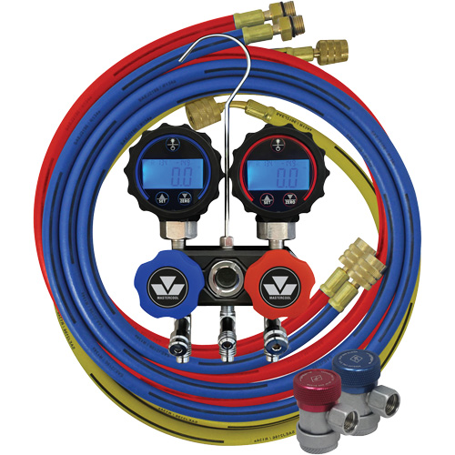 Jeu de manom&egrave;tres manifold compact Mini-Fold – S&eacute;rie noire Ottawa Fastener Supply