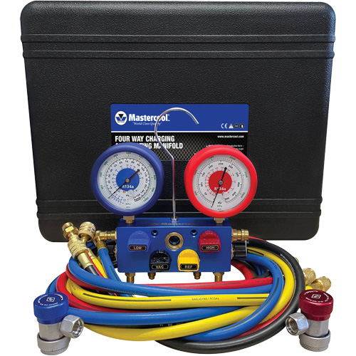 R134A 4-Way Aluminum Manifold Gauge Set Ottawa Fastener Supply