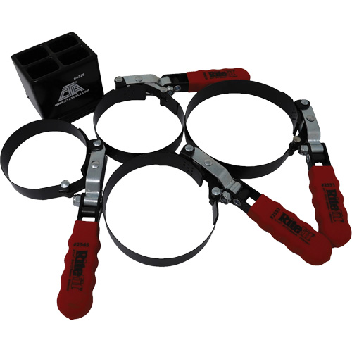 Ensemble de 4 cl&eacute;s pour filtre &agrave; huile avec support Ottawa Fastener Supply