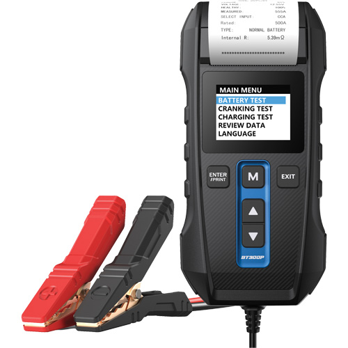 Testeur de batterie, de charge et de d&eacute;marrage BT300P avec imprimante Ottawa Fastener Supply