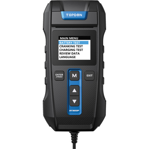 Testeur de batterie, de charge et de d&eacute;marrage BT300P avec imprimante Ottawa Fastener Supply