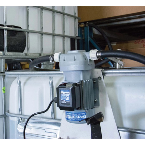 115V AC DEF Transfer Pump & IBC Tote Bracket with Nozzle Ottawa Fastener Supply