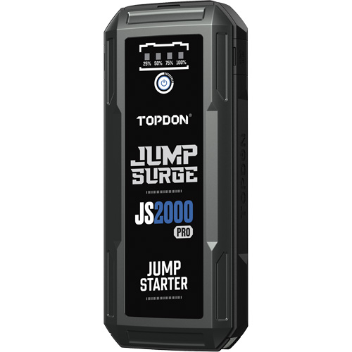 D&eacute;marreur de secours, banque d'alimentation et lampe de poche JumpSurge2000Pro &agrave; 2500 A de pointe Ottawa Fastener Supply
