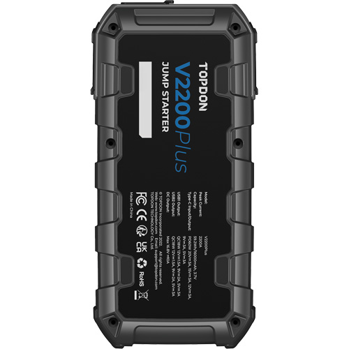 V2200Plus 2-in-1 2200 Peak Amp Jump Starter, Battery & System Tester Ottawa Fastener Supply