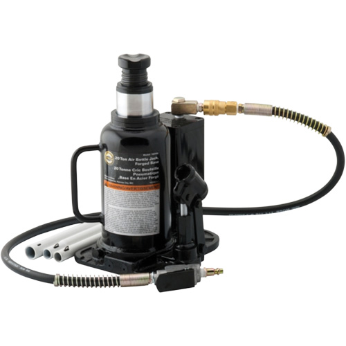 Air Actuated Bottle Jack, 20 Ton(s), Air Hydraulic, 18-3/4" Raised Height Ottawa Fastener Supply